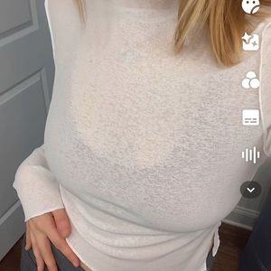 White longsleeve sheer